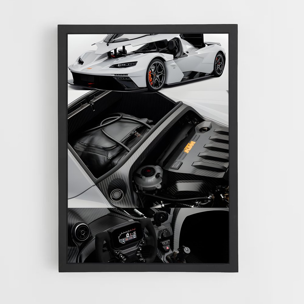 Poster puissance de style – affiche KTM (vue 2)